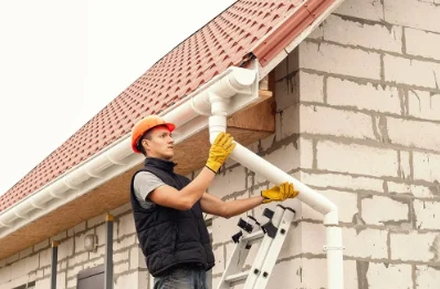 Pose et remplacement de gouttières à Boresse-et-Martron